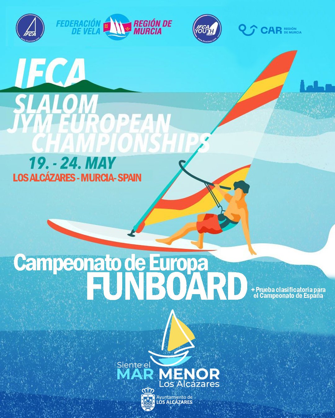 Los Alcázares celebra el Campeonato de Europa de Funboard